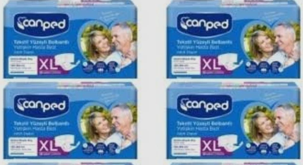 Canped belbantli tekstil yüzey 30 lu xlarge 4 paket