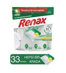 RENAX BULAŞIK MAKİNESİ KAPSÜLÜ 33 KAPSÜL