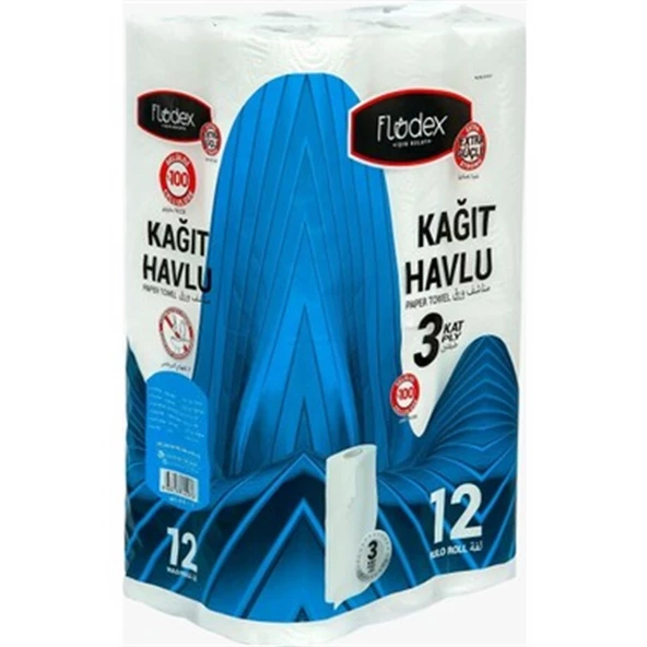 FLODEX KAĞIT HAVLU 3 KATLI 12 Lİ