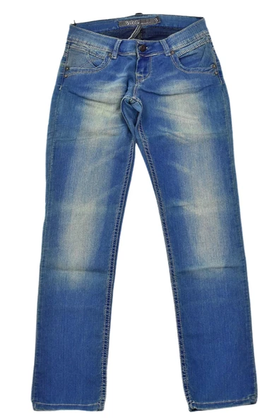 Kadın Düşük Bel Yazlık Jeans Pantolon BRG-308274 - Resim 2
