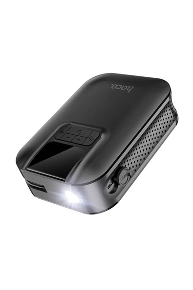 Hoco S53 Breeze Taşınabilir Çok Fonksiyonlu Dijital Göstergeli 2500 mAh Bataryalı Akıllı Kablosuz Hava Kompresörü - Resim 2