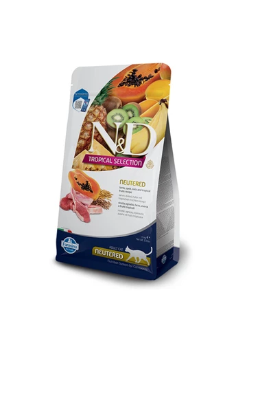 N&D Tropical Selection Kuzulu Yetişkin Kısır Kedi Maması 10 Kg