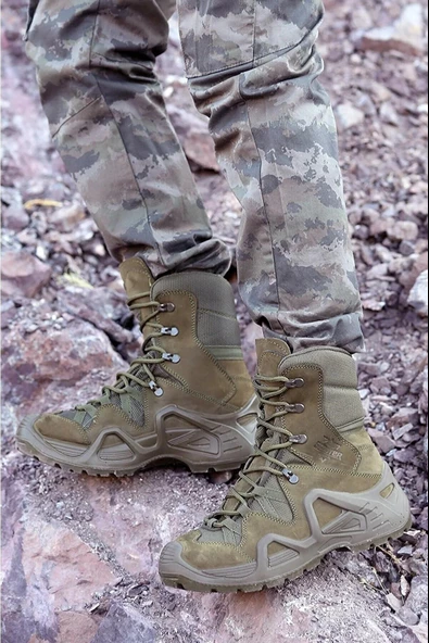 Scooter P1490 Hakiki Deri Avcı Botu Askeri Postal Su Geçirmez Erkek Bot - Resim 2