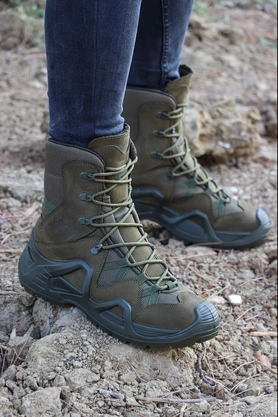 Scooter P1490 Hakiki Deri Avcı Botu Askeri Postal Su Geçirmez Erkek Bot - Resim 3