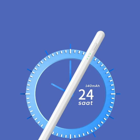 Pencil 10 Magnetik Şarj ve Eğim Özellikli Dokunmatik Çizim Kalemi - 11