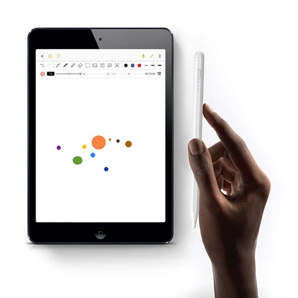 Pencil 10 Magnetik Şarj ve Eğim Özellikli Dokunmatik Çizim Kalemi - 6