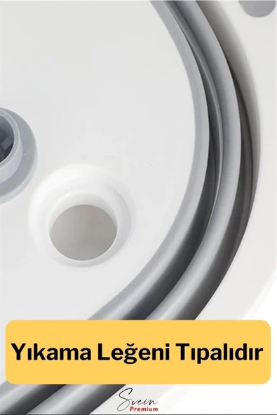 Çok Amaçlı Premium Katlanır Kesme Tahtası Tıpalı Yıkama Leğeni Badya ve Koçero Su Maşrapası 2li Set - 5