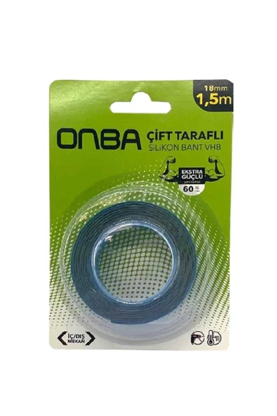 60 Kg Çift Taraflı Ekstra Güçlü Çok Amaçlı Tamir Silikon Bant Dış Mekan Montaj Bandı 18 Mm X 1,5 Mt - 4