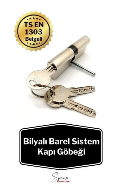 Kale Çelik Kapı Kilidi 164 Snc Bilyalı Barel Sistem Barel Kapı Göbeği Saten PRA-893962-002033 - 2