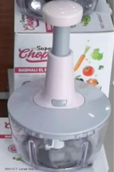 Pratik Taşınabilir Basmalı El Rondo Soğan Sebze Meyve Doğrayıcı Paslanmaz Çelik Bıçaklı El Robotu - Resim 4