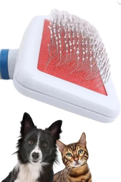 Kedi Köpekler Için Pratik Tüy Toplayıcı Ve Düzenleyici Temizleme Fırçası Tırmık Tarak Aracı 1 Adet - 6