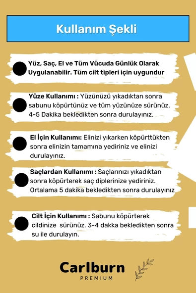 Özel %100 Doğal Güzel Kokulu El Yüz Saç Vücut Cilt Orijinal Bitkisel Safran Sabunu 120G - 5 Adet - Resim 4