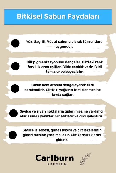 %100 Doğal Güzel Kokulu El Yüz Saç Vücut Cilt Orijinal Bitkisel Pirinç Özlü Sabunu 120G - 2 Adet - 3