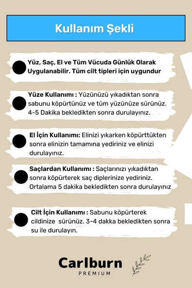 %100 Doğal Güzel Kokulu El Yüz Saç Vücut Cilt Orijinal Bitkisel Pirinç Özlü Sabunu 120G - 1 Adet - Resim 4