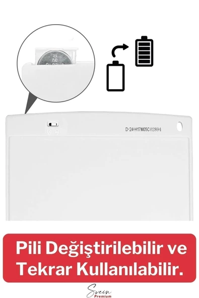 8,5 Inç Writing Lcd Grafik Dijital Kalemli Çizim Tableti Silinebilir Not Yazma Eğitim Yazı Tahtası - 4