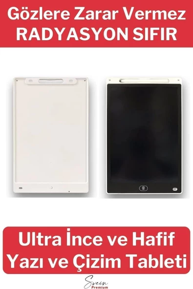 8,5 Inç Writing Lcd Grafik Dijital Kalemli Çizim Tableti Silinebilir Not Yazma Eğitim Yazı Tahtası - 7
