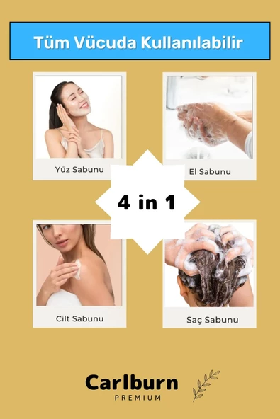 Özel %100 Doğal Güzel Kokulu El Yüz Saç Vücut Cilt Orijinal Bitkisel Safran Sabunu 120G - 1 Adet - Resim 5