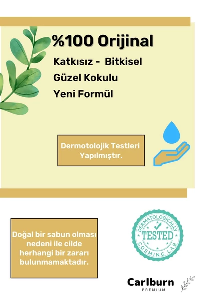 Özel %100 Doğal Güzel Kokulu El Yüz Saç Vücut Cilt Orijinal Bitkisel Safran Sabunu 120G - 3 Adet - Resim 2