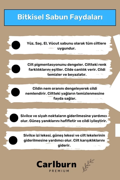Özel Üretim %100 Doğal Güzel Kokulu El Yüz Saç Vücut Cilt Orijinal Bitkisel Kil Sabunu 120G - 2 Adet - 3