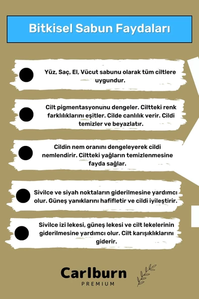 %100 Doğal Güzel Kokulu El Yüz Saç Vücut Cilt Orijinal Bitkisel Siirt Bıttım Sabunu 120G - 10 Adet - Resim 3