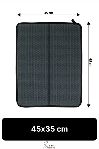 Tezgah Üstü Mikrofiber Bulaşık Matı Koku Yapmaz Kaymaz Ultra Emici Nano Kurutma Pedi Örtüsü 45x35 cm - 3