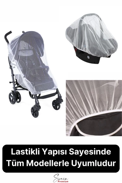 Yırtılmaz Dayanıklı Bebek Arabası ve Puset Sinekliği Bebek Koltuğu Sivrisinek Haşere Koruyucu - 3