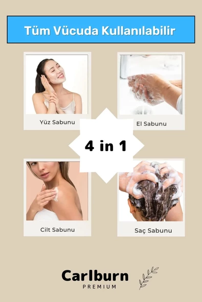 %100 Doğal Güzel Kokulu El Yüz Saç Vücut Cilt Orijinal Bitkisel Pirinç Özlü Sabunu 120G - 1 Adet - Resim 5