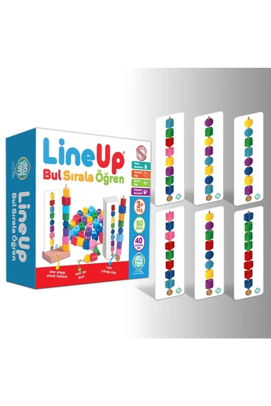 Bul Sırala Öğren Line Up Motor Beceri Uzamsal ve Görsel Algı Düşünme Becerisi Geliştirme Çocuk Oyunu - 3