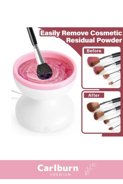 Özel Üretim Usb Şarjlı Hızlı Nazik Temizleyen Zarar Vermez Elektrikli Makyaj Fırçası Temizleyici - 6