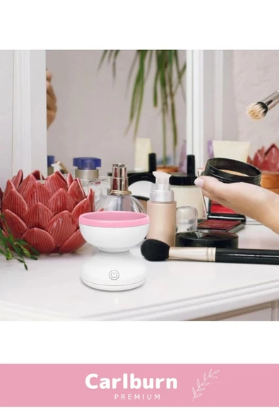 Özel Üretim Usb Şarjlı Hızlı Nazik Temizleyen Zarar Vermez Elektrikli Makyaj Fırçası Temizleyici - 7