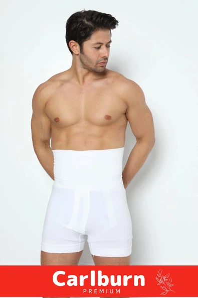 Özel Üretim Basen Toparlayıcı Sıkılaştırıcı Göbek Düzleştirici Bel İnceltici Erkek Duble Boxer Korse - Resim 2