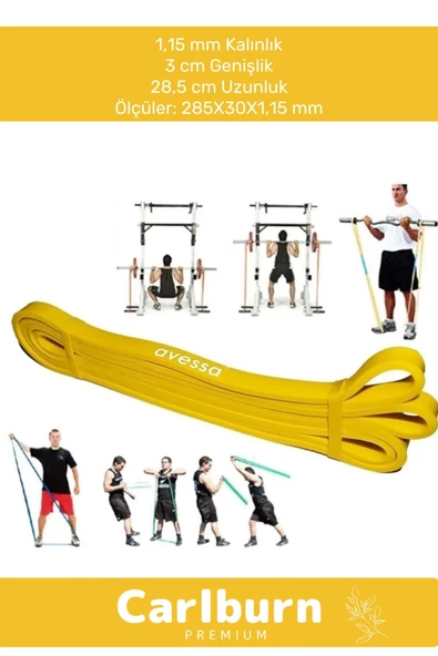 Profesyonel Orta Sert Zayıflama Fitness Squat Çalışma Lastiği Jimnastik Spor Aerobik Direnç Bant - 3