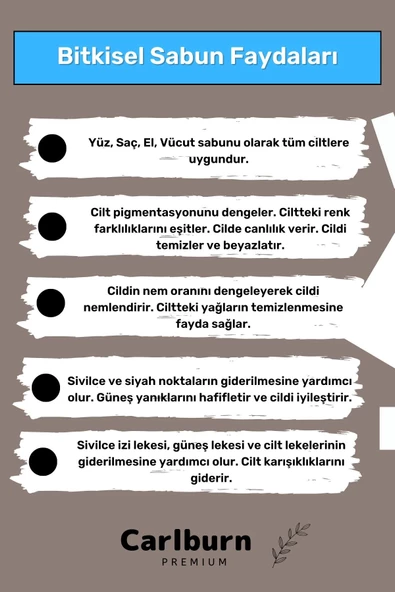Lüks %100 Doğal Güzel Kokulu El Yüz Saç Vücut Cilt Orijinal Bitkisel Çay Ağacı Sabunu 120G - 1 Adet - Resim 3