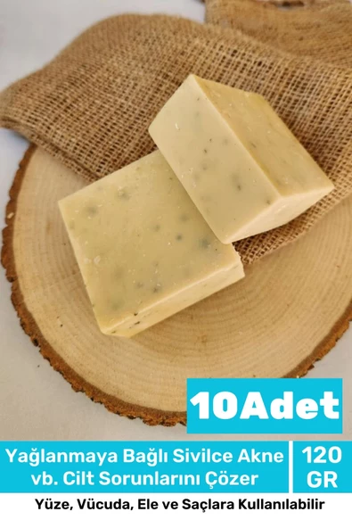Lüks %100 Doğal Güzel Kokulu El Yüz Saç Vücut Cilt Orijinal Bitkisel Sidr Sabunu 120G - 10 Adet - 1