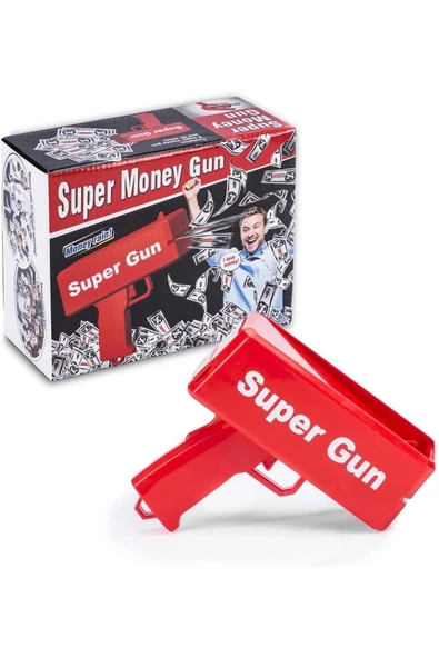 Parti Düğün Nişan Kına Doğum Günü Eğlence Aleti Para Saçma Tabancası Super Money Gun Püskürtme - 2