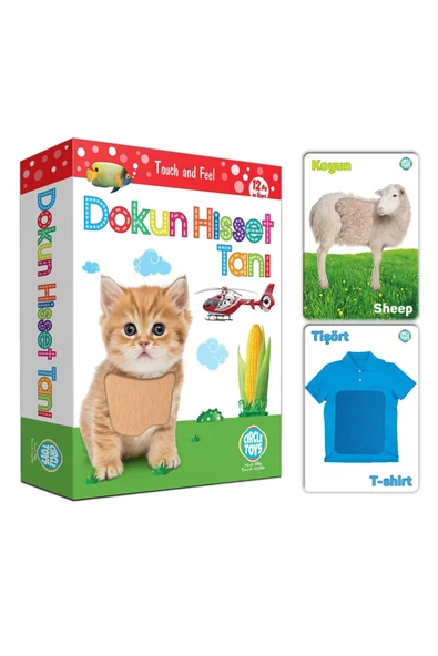 36 Parça Dokun Hisset Tanı Duyusal Zeka Kartları Eğitici Doğa Hayvan Eşya Öğrenme Seti Kutulu Oyun - 2