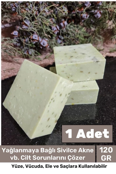 Lüks %100 Doğal Güzel Kokulu El Yüz Saç Vücut Cilt Orijinal Bitkisel Çay Ağacı Sabunu 120G - 1 Adet ürün görseli