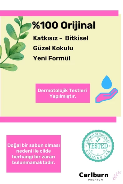 Lüks %100 Doğal Güzel Kokulu El Yüz Saç Vücut Cilt Orijinal Bitkisel Biberiye Sabunu 120G - 3 Adet - 2