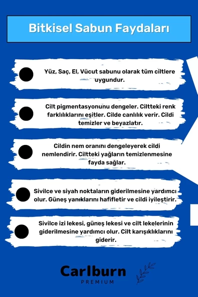 Lüks %100 Doğal Güzel Kokulu El Yüz Saç Vücut Cilt Orijinal Bitkisel Kekik Sabunu 120G - 2 Adet - 3