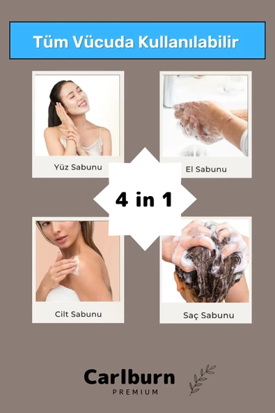 Lüks %100 Doğal Güzel Kokulu El Yüz Saç Vücut Cilt Orijinal Bitkisel Çay Ağacı Sabunu 120G - 1 Adet - Resim 5