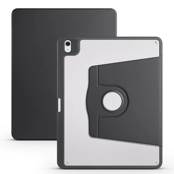 Apple iPad Air 13 2024 Kılıf Zore Termik Kalem Bölmeli Dönebilen Standlı Kılıf - 7