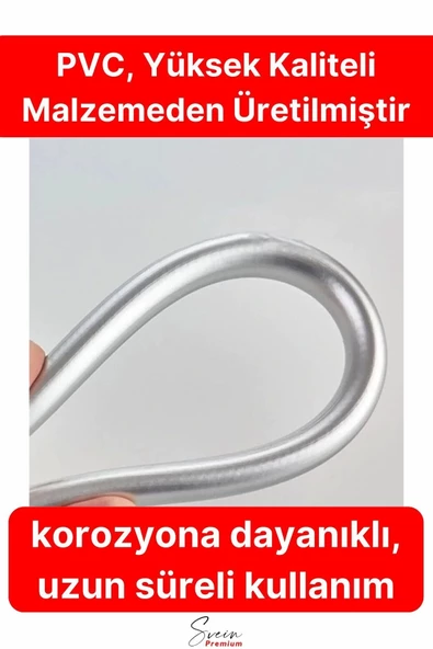 Yüksek Kalite 5 Katman Esnek Kırılmaz Çatlamaz Paslanmaz Sızdırmaz Banyo Duş Musluk Hortum 1,5 mt - 2