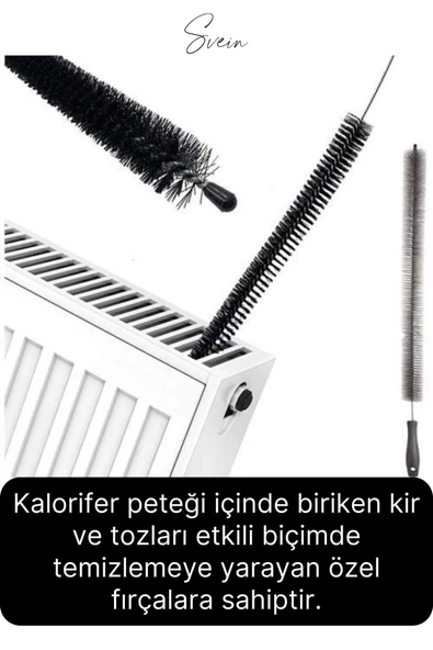 Pratik Esnek Bükülebilir Ergonomik Kalorifer Peteği Motor Dolap Altı Temizleme Fırçası - 4