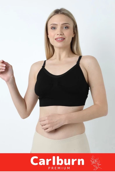 Özel Üretim Yumuşak Toparlayıcı Rahat Dayanıklı Tam Kalıp Dikişsiz Pamuklu Balensiz Emzirme Sütyen - 2