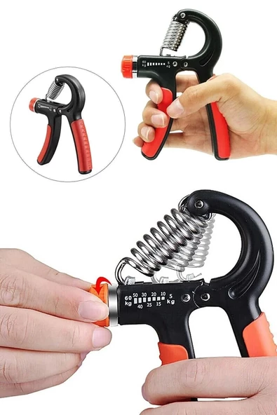 2'li Ayarlanabilir El Yayı Kol Bilek Kası Parmak Güçlendirme Egzersiz Spor Aleti Direnç Yayı 5-60 Kg - 3