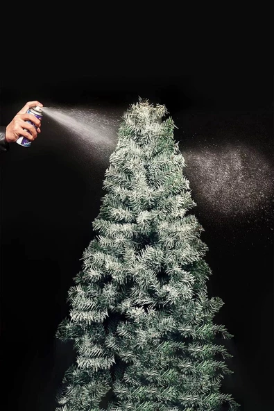 Eriyen Kar Spreyi Yılbaşı için Yeni Yıla Özel Noel Ağaç Süsleme Köpüğü Beyaz Düğün Nişan Kutlama - 2
