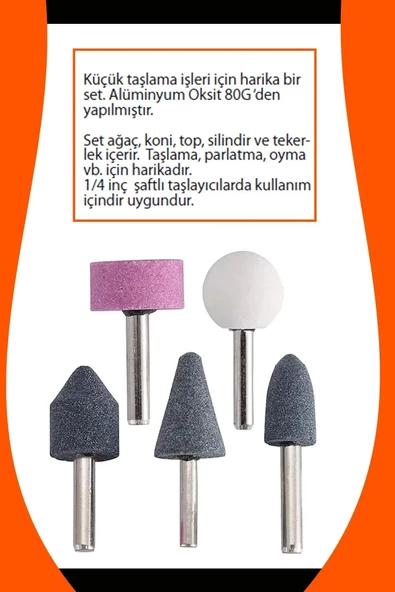 5 Parça Mini Taşlama Çapak Alma Oyma Şekil Verme Ahşap Metal Kalıpçı Seti Gravür Oyma Hobi Takımı - 4