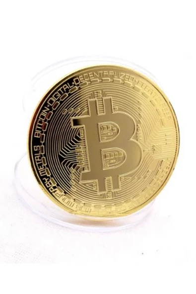 3 Adet Özel Seri Premium Bitcoin Madeni Para Kutulu Hediyelik Metal Hatıra Koleksiyon Kripto Coin - 4