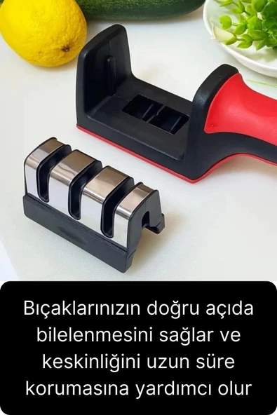 Profesyonel Bileme Aleti 3 Açılı Aşamalı Çok Fonksiyonlu Elmas Seramik Tungsten Çelik El Bıçakları - 3