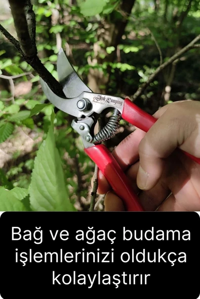 Özel Üretim Premium Bağ Ağaç Budama Makası Üzüm Bahçe Çiçek Gül Bitki Narenciye Eğri Dal Kesme Aleti - 3